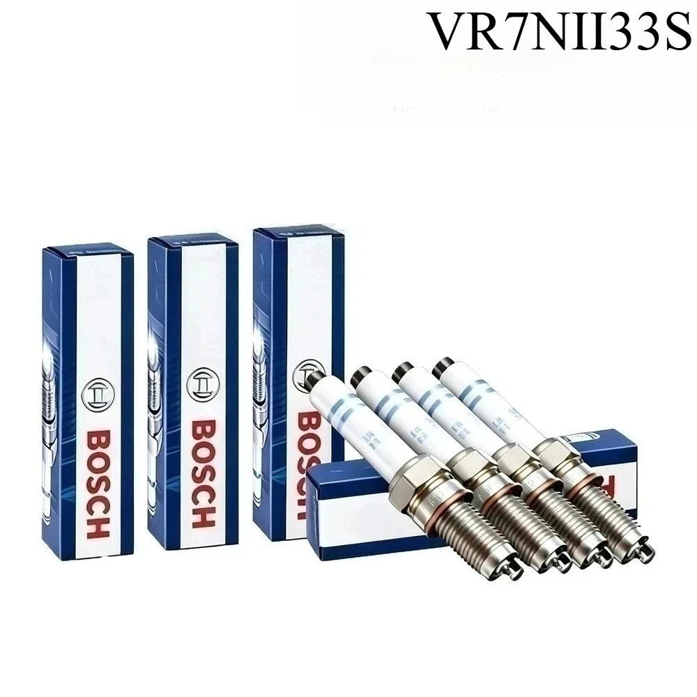 Bosch Spark Plug Iridium - ボッシュ VR7NII33S スパークプラグ。アイドリング時の振動や点火不良を解消。自然吸気4気筒ガソリン車に使用。
