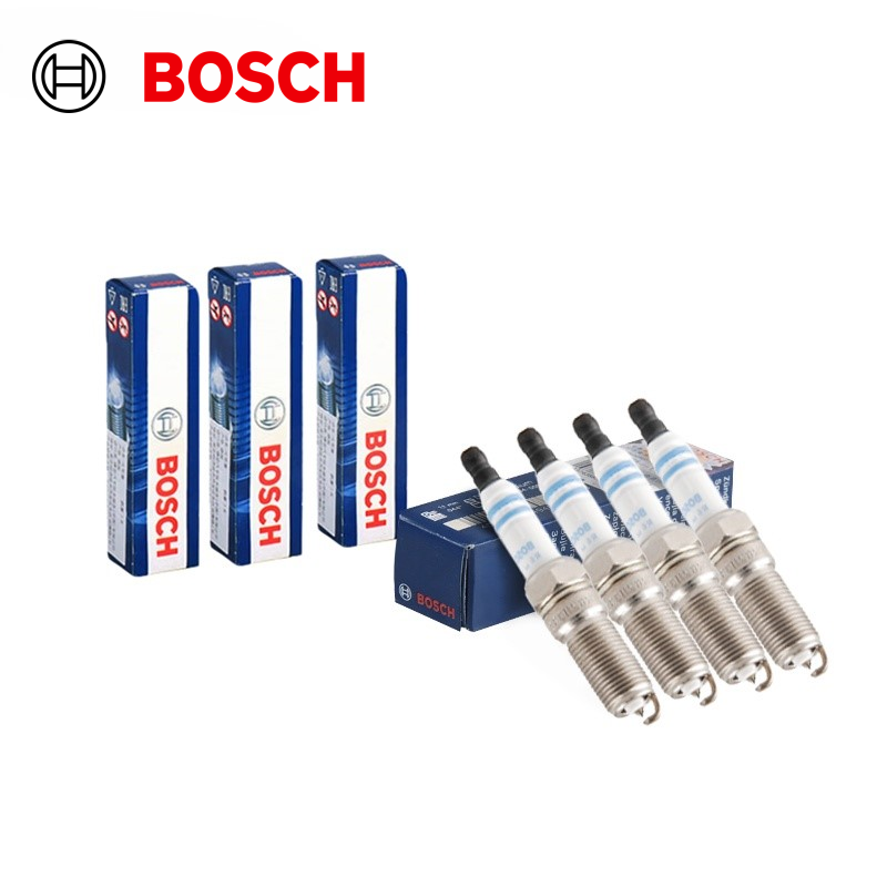 Bosch Spark Plug Iridium - ボッシュ製ダブルイリジウムスパークプラグHR8NII332X 4個セット、フォード モンデオ Mk4 セダン、マツダ 3