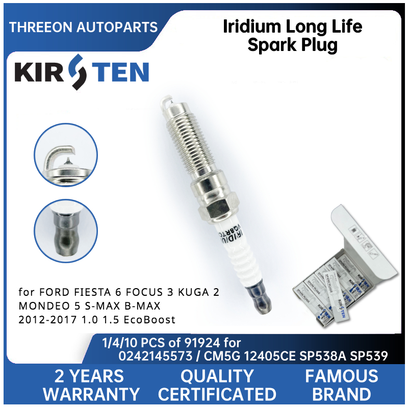 Bosch Spark Plug Iridium - フォードフィエスタ6フォーカス3クーガ2モンデオ5 s-max B-MAX 2012-2017 1.0 ecoboost