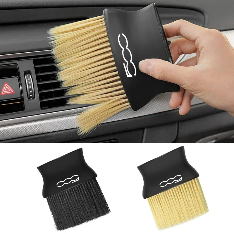 Dirt Brush Interior - フィアット500、500c、500e、500x、500c、500s、500xl用、車内ダッシュボードのほこりや汚れを除去するクリーニングブラシ。車内アクセサリー。