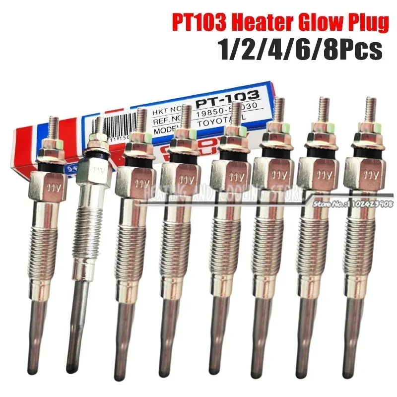 Bosch Spark Plug Iridium - Toyotaハイエースランドクルーザー用グロープラグ、ディーゼルエンジン5fd、3z、15z、5fd、6fd、7fd、pt103、19850-54030、1 2 4 6 8個
