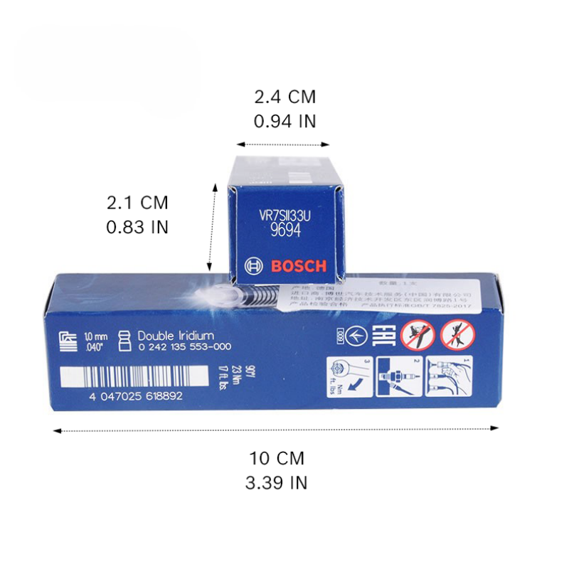 ボッシュ製ダブルイリジウムスパークプラグ YR7SII33U - Bosch Spark Plug Iridium のレビューと価格