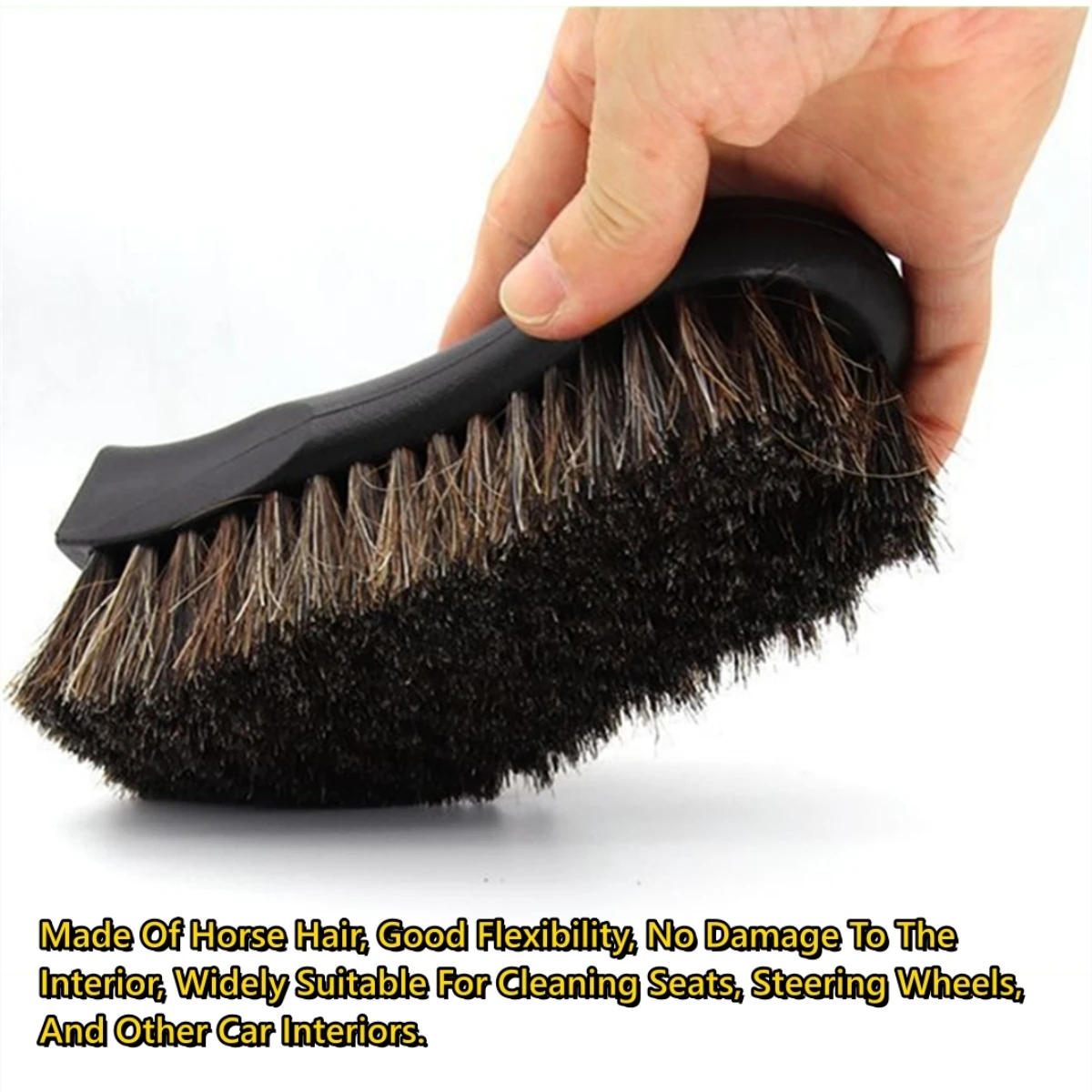 本物の馬毛レザー製車内清掃ブラシ - 効率的な車内清掃・洗浄 - Leather Cleaner Interior のレビューと価格